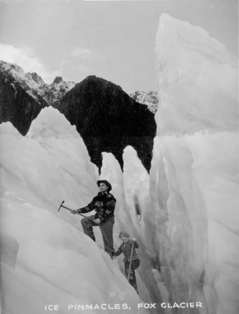 Historical image of Ice Climbing at Fox Glacier